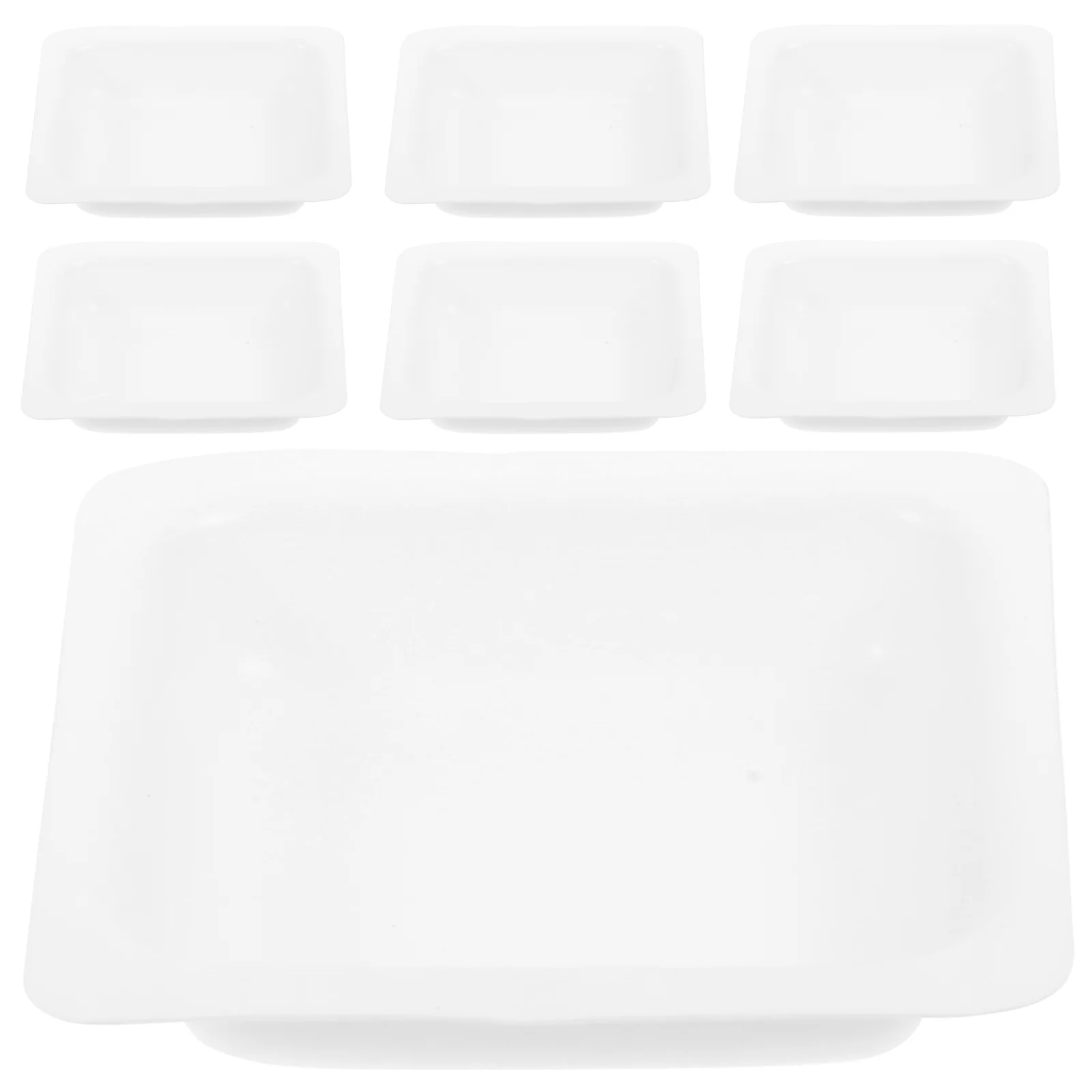 100 Pcs Measuring Weigh Boats Reusable Pans Weighing Dish Plates Liquid White Plastic