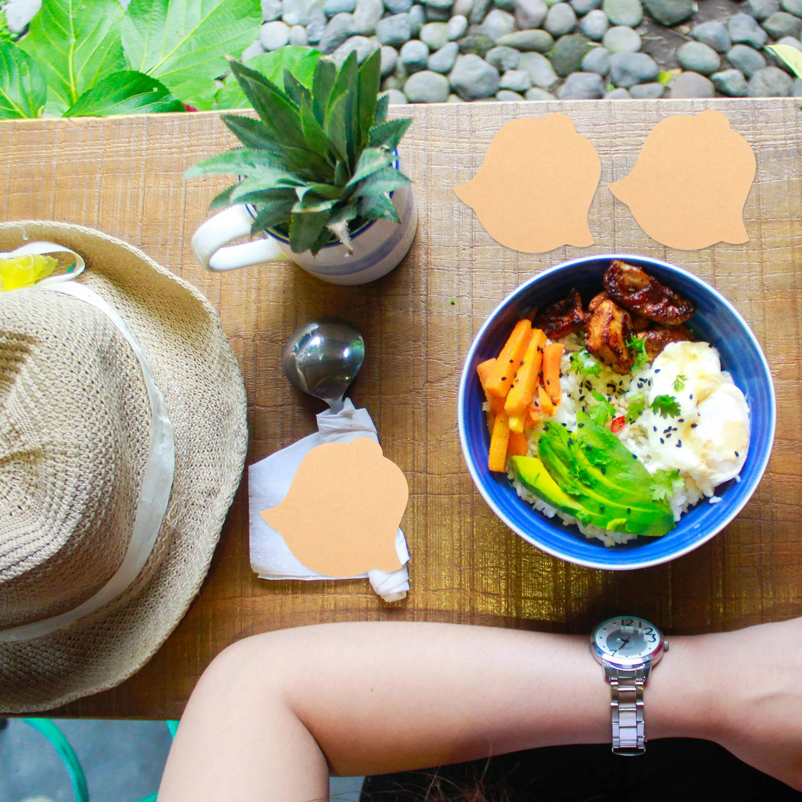 

200pcs Waterproof Disposable Cutlery Holder For Takeout Restaurants Spoon Sleeve Paper Silverware Bags Tableware Organizer