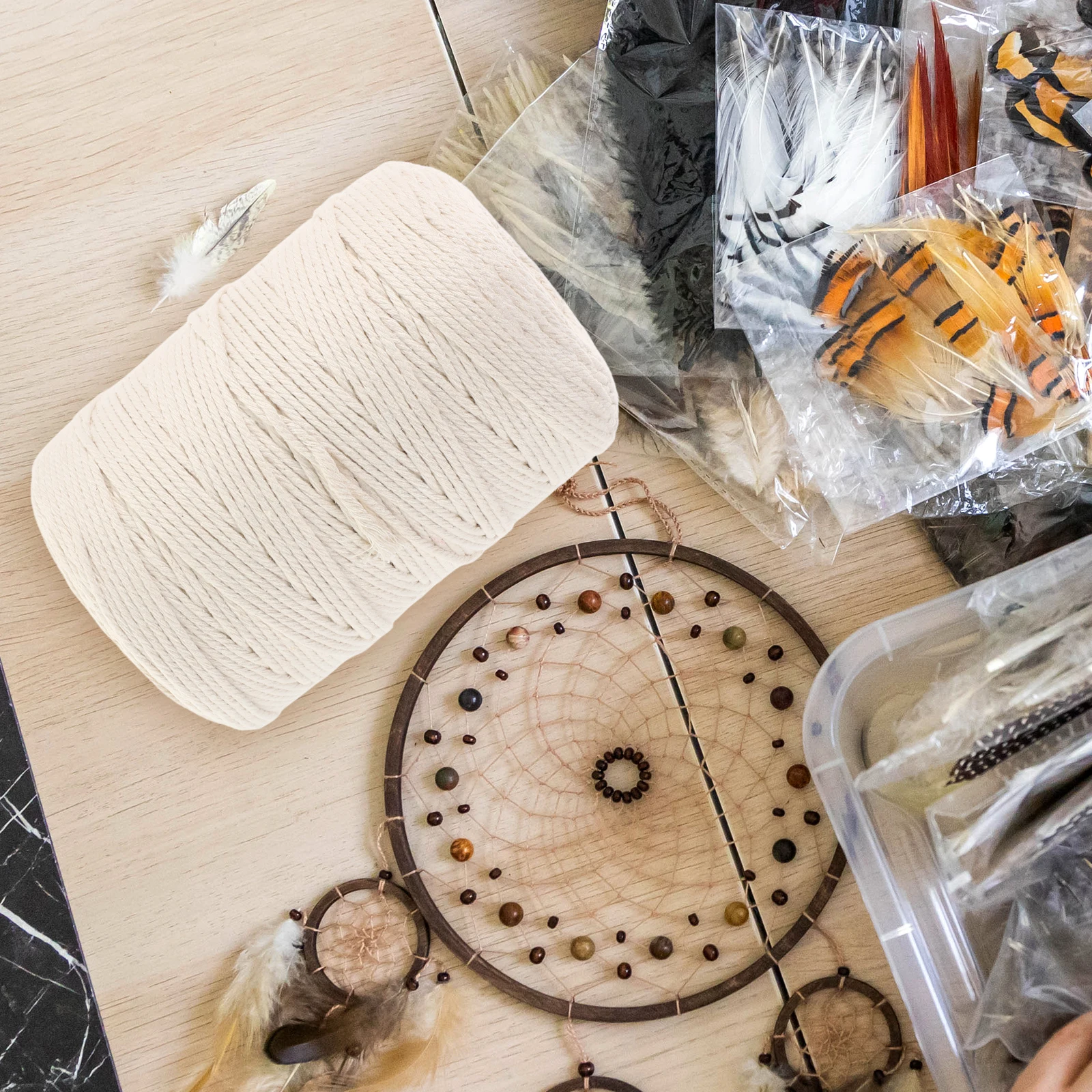 

1-рулонный шнур для макраме, хлопковый шнур, мягкая универсальная веревка для DIY, гобелен из макраме, веревка для ручного плетения, хлопковая тканая веревка