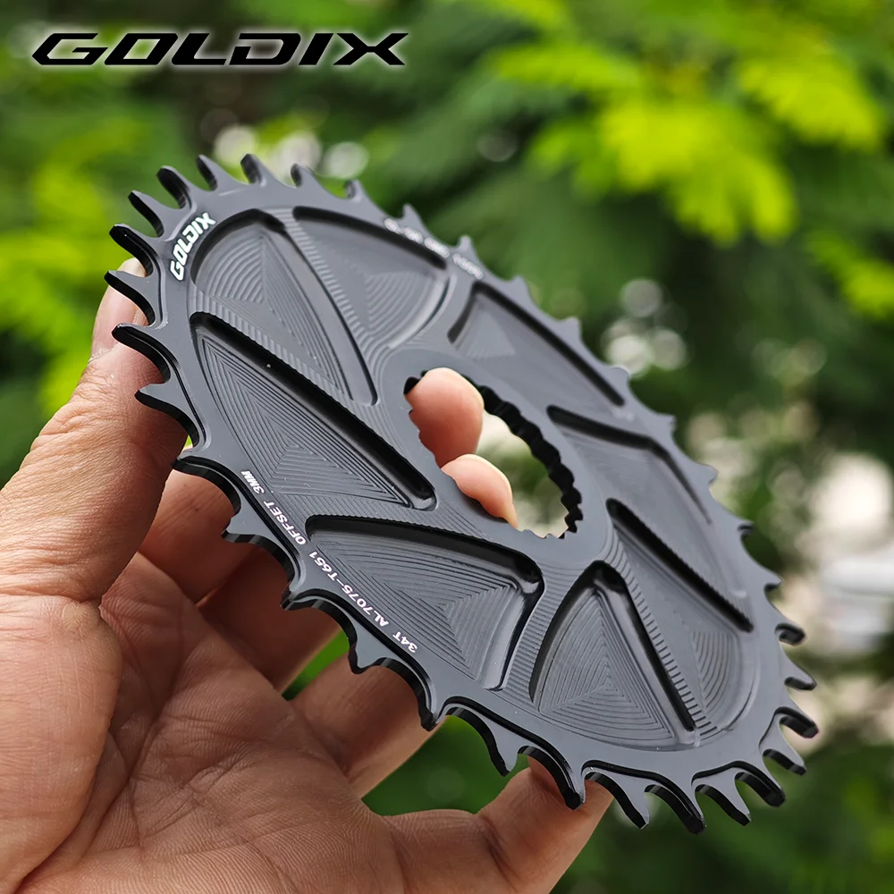 GOLDIX Directly install AERO Chainring Wide Narrow Teeth CNC Hollow Cutting Machining for M8100 M9100 M7100 M6100 Crank