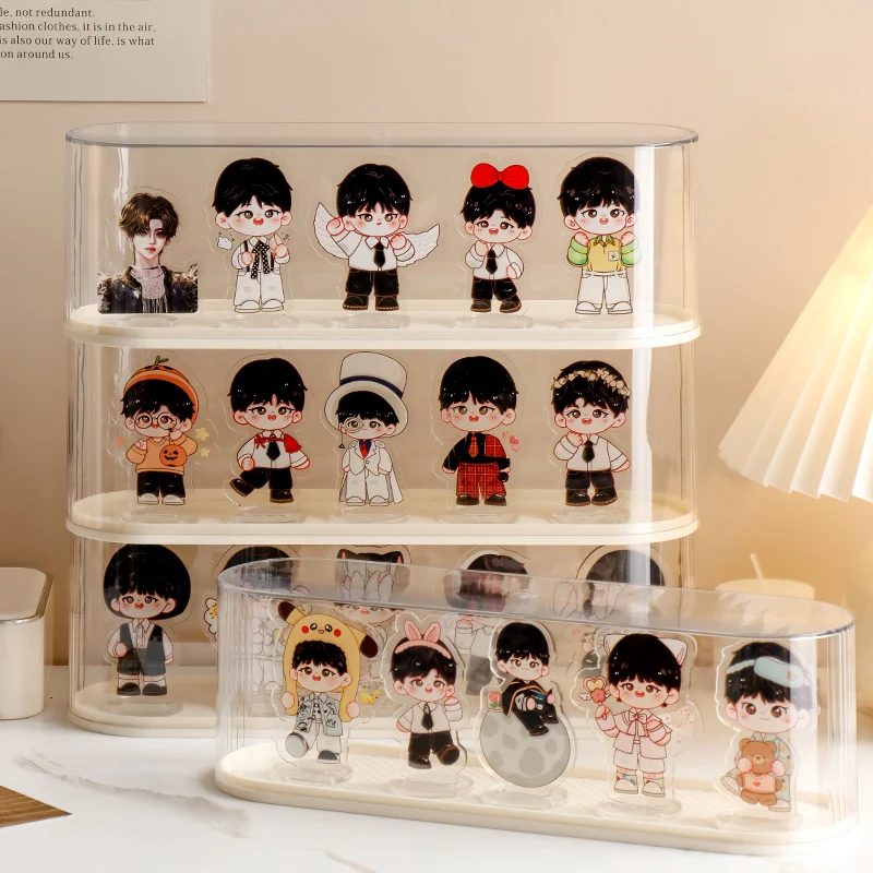 Stehende Zeichen Vitrine Acryl menschlich geformte Vitrine Auto Modell Blind Box transparente Vitrine