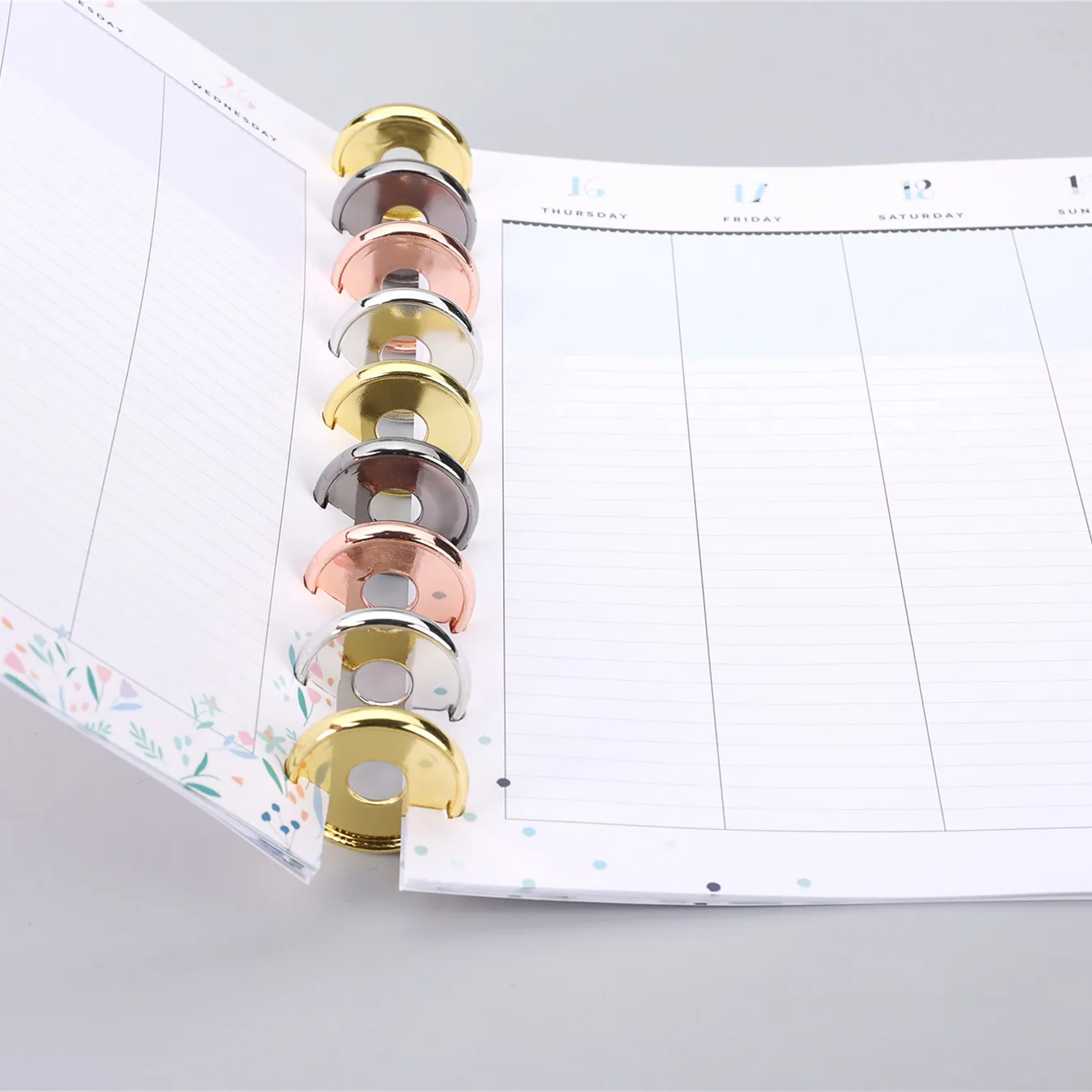 50 Stück 32 mm Buchbindung, Pilzloch-Scheibenring für Sammelalbum, Journal, Planer, Binderinge, Scrapbooking, Bindezubehör