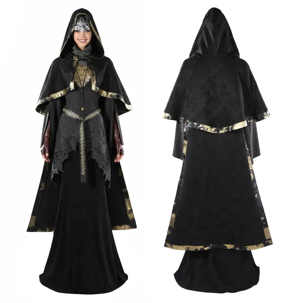 

DS3 Souls III Fire Keeper Halloween Cosplay Costume Game Carnival Theme Party ComicCon Robe Top Skirt Mask Accessories Takerlama
