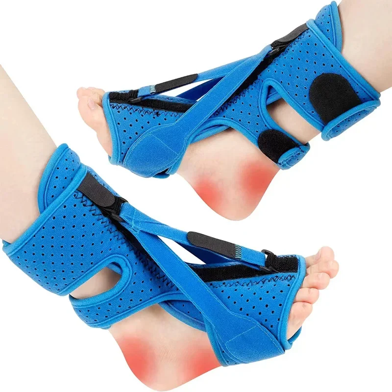 Attelle de nuit réglable pour fasciite plantaire, attelle de chute de pied souple, civière de tendon d'achille endormie, bottes de nuit, instituts