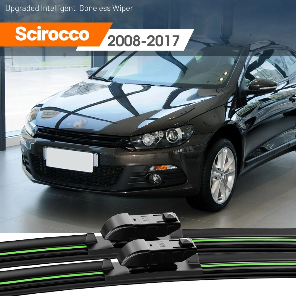 

2x For VW Scirocco 2008-2017 Front Windshield Wiper Blades 2009 2010 2011 2012 2013 2014 2015 2016 Windscreen Window Accessories