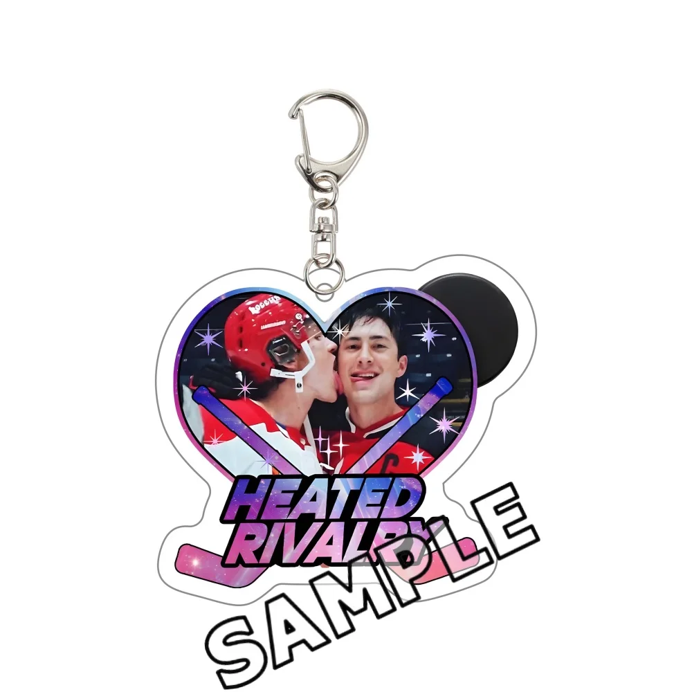 For Heated Rivalry Q Version Series Shane Hollander Ilya Rozanov Acrylic Keychain Peripheral Backpack Pendant Festival Gift