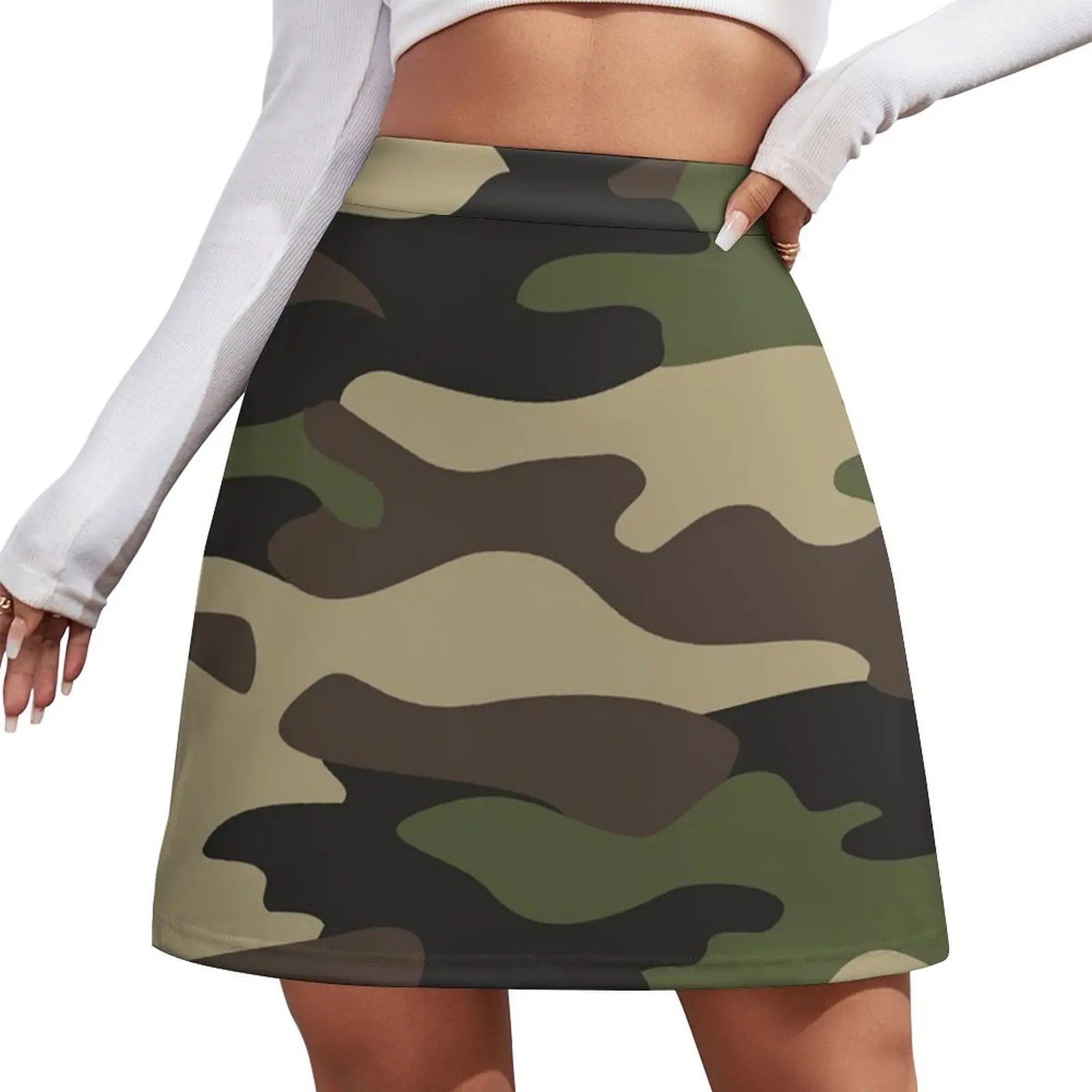 

Green Camo Mini Skirt fashion Women's summer skirts Mini Skirt