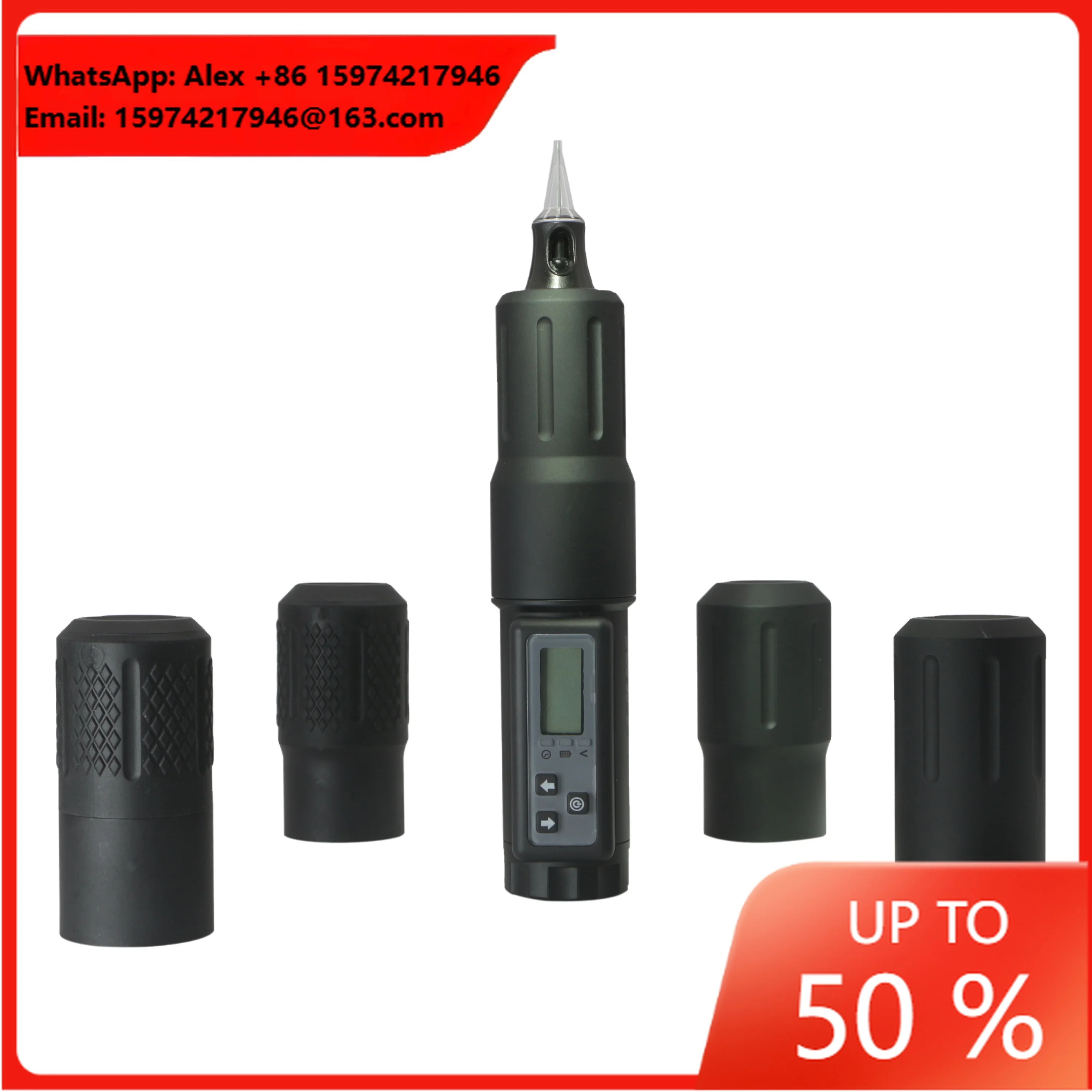 Professional Wireless Tattoo Battery Power LED Digital Screen Tattoo Machine Pen