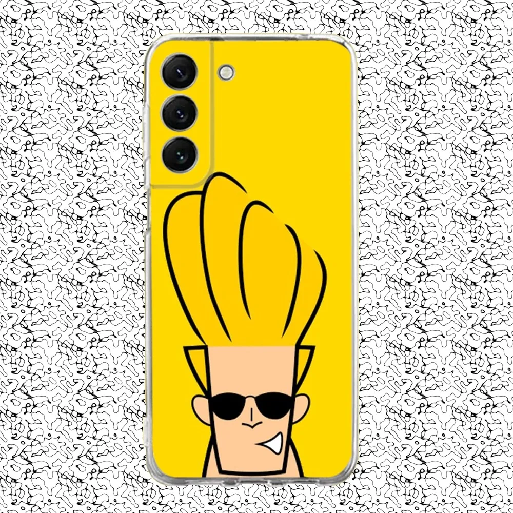 Cartoon J-Johnny B-Bravo Phone Case Silicone For Samsung S30,S23,21,22,20 Ultra,S20 FE lite,S10,9,PIus Note20ultra Cover Clear