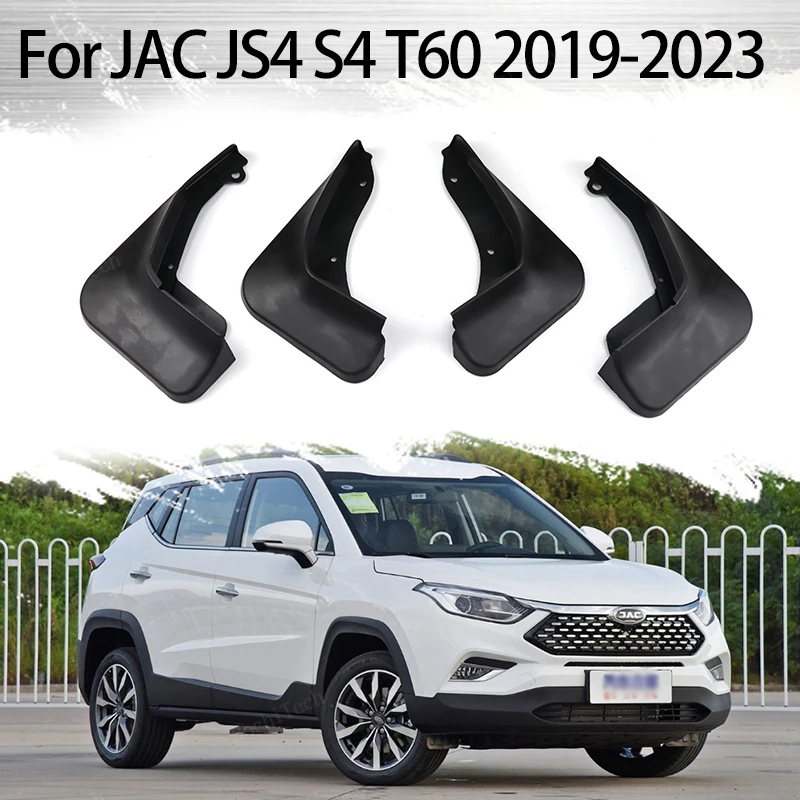 Mud Flaps Auto Front Rear 4pcs Mudguards Special Fender Mudflaps Car For JAC JS4 Refine S4 T60 Sei 4 iEVS4 Sehol X4 2019-2023