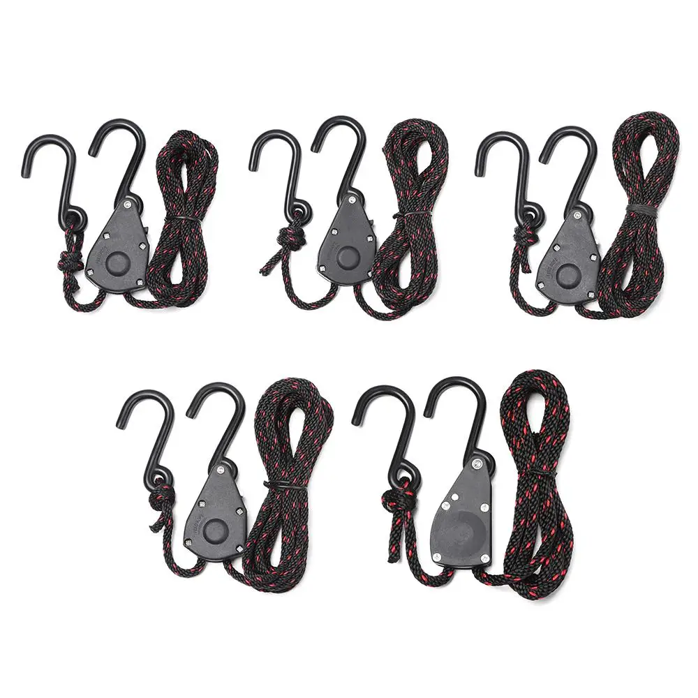 خيمة الملحقات أضواء رفع أداة التخييم الشماعات السقاطة مشبك ثابت بكرة الموتر قابل للتعديل حبل السحابة #3