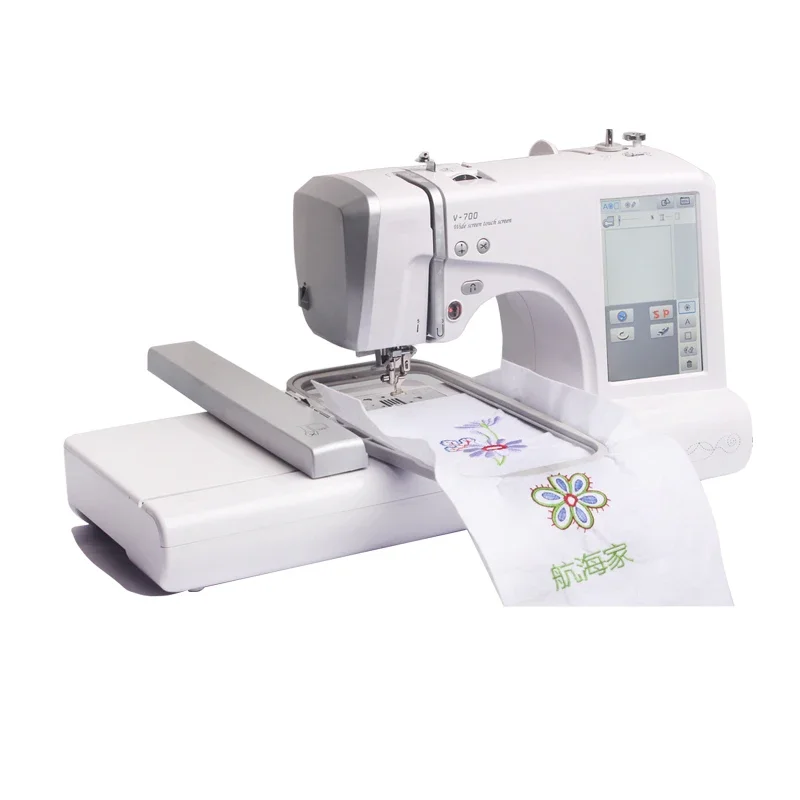 

V700 Beginners Home Single Head Small Automatic Computerized Embroidery Machine For Household Machine Embroidery Sewing