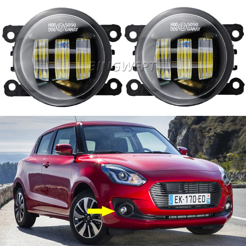 2PCS H11 LED Fog Lights 12V Fog Lamp Headlight For Suzuki Swift AZ 2017 2018 2019 2020 2021