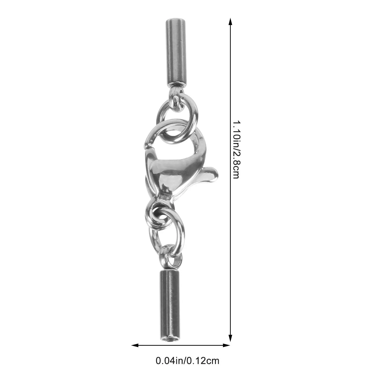 

20pcs Stainless Steel Cord Buckle Necklace Clasp Fastener Jewelry Making Supplies Durable Bracelet Accessories Lobster