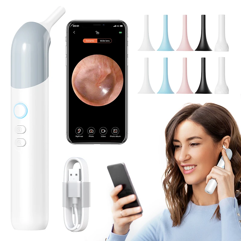 3-in-1 Smart Ear Cleaner with HD Camera - Ear Care Removal Kit & Pet/Dog Ear Cleaning Detector Device