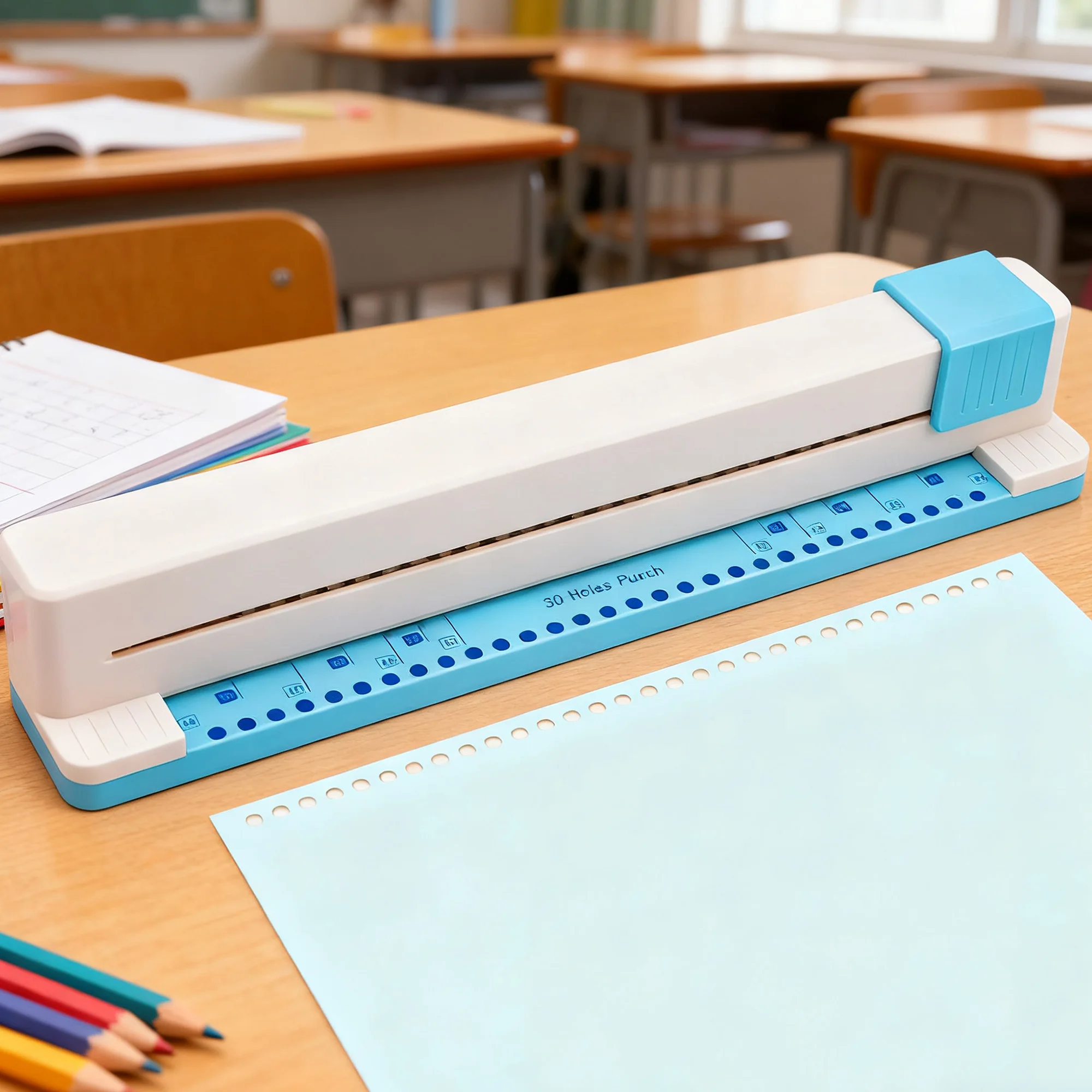 

Punching Machine 30 Hole Document Collar Punching Machine Manual DIY A4 Punching Machine Letong Office Supplies