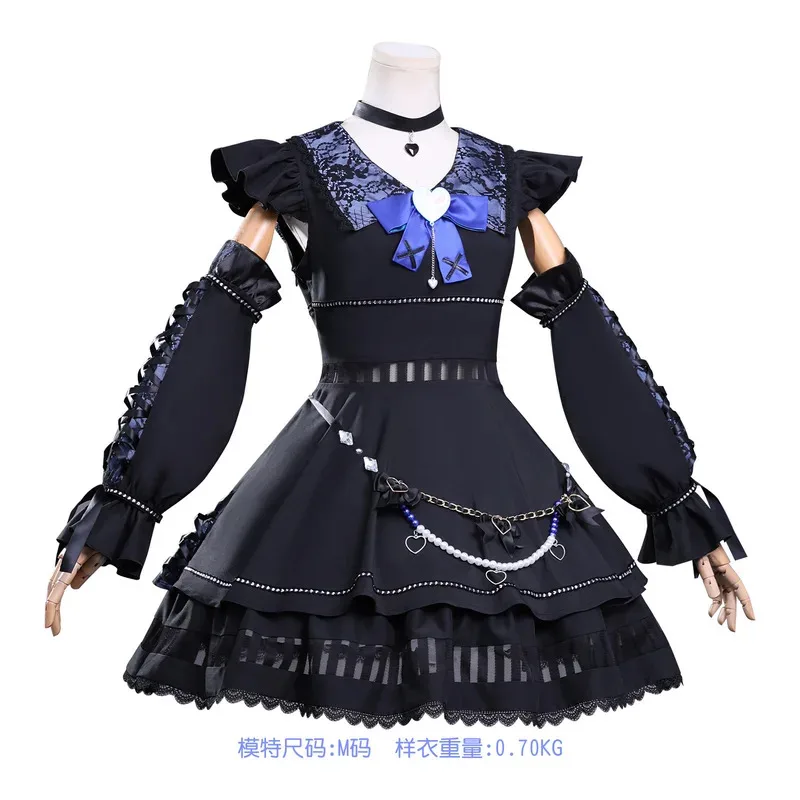 

Main Illustration Cosplay Costumes Black Dress Game P5 The Phantom Uniform Halloween Carnival Party Outfit For Women Girls mj:3