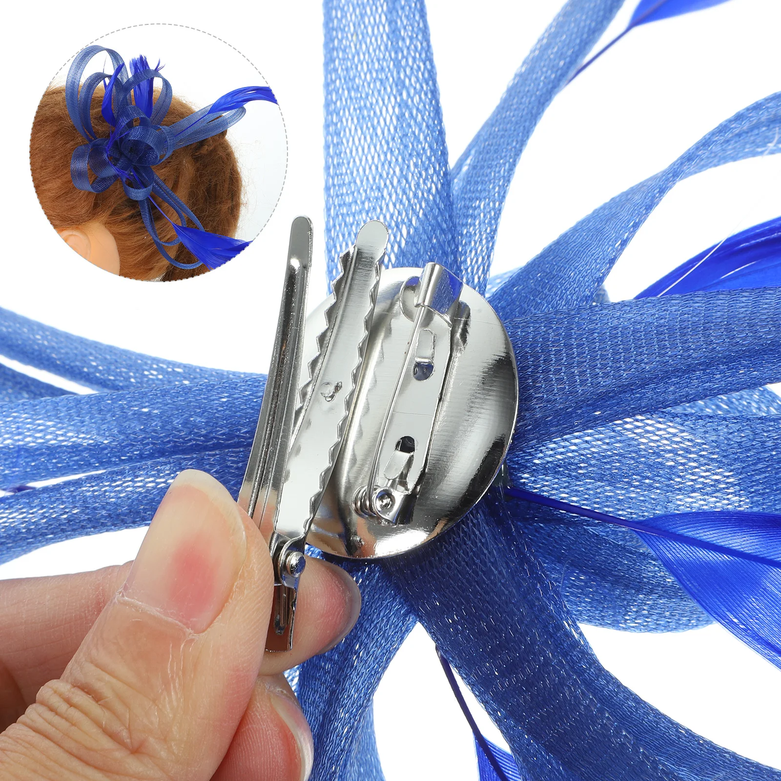 

Elegant Mesh Fascinator Hair Clip Bridal Wedding Party Banquet Accessory for Women Girls Suitable All Hairstyles Pcs