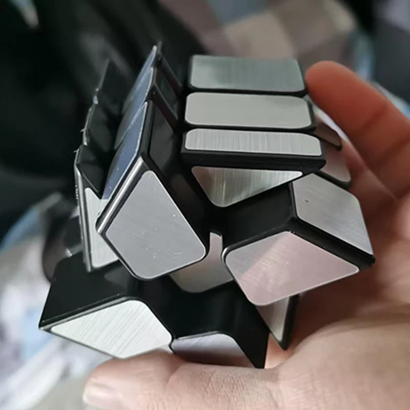 Specchio Mulino A Vento Cubo 3X3X3 Senza Adesivo Speedcube Puzzle Educativo Rompicapo Giocattoli per I Bambini zauberwürfel кубик рубика