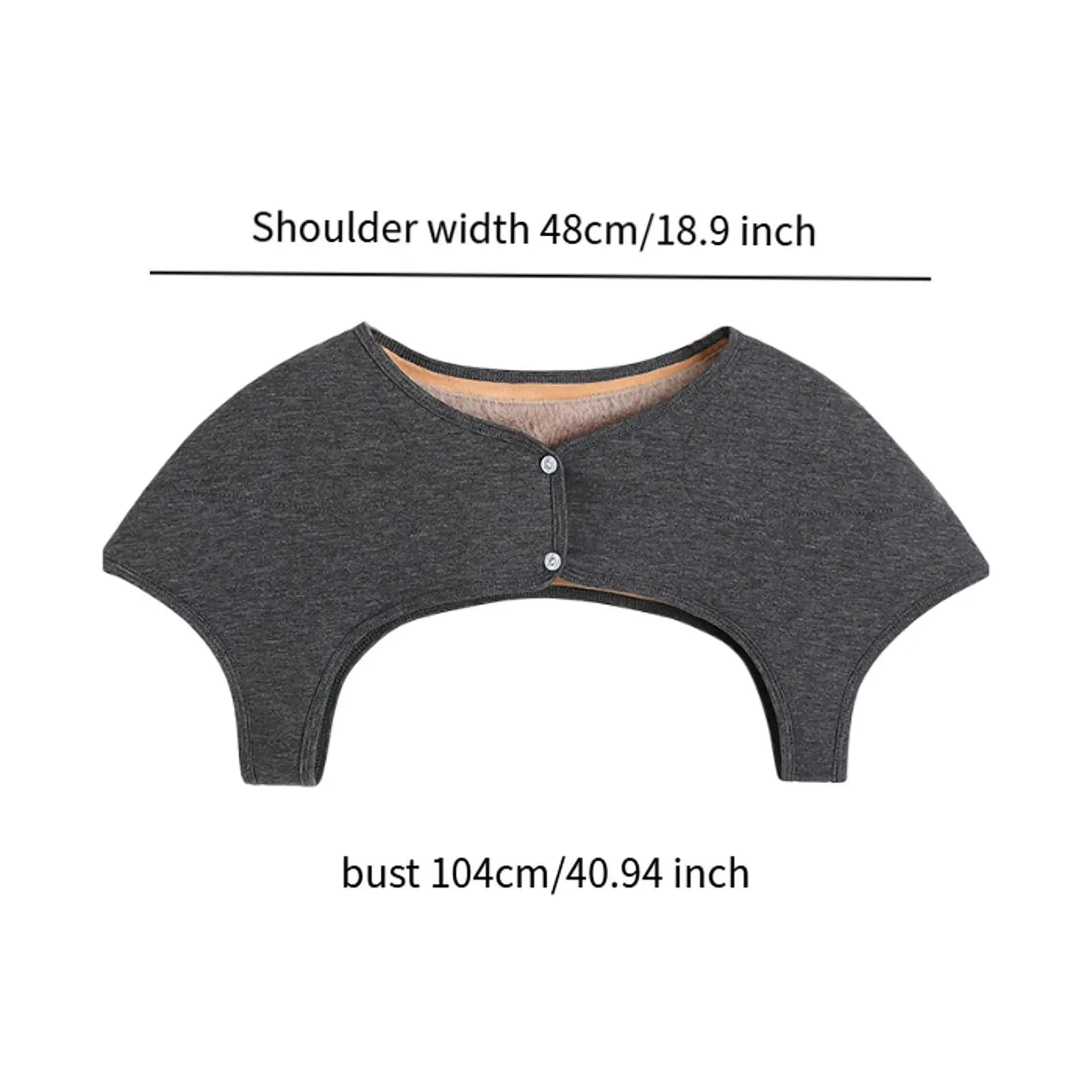 قطعة واحدة من أدفأ الكتف الحراري للشتاء، لفافة تدفئة الكتف، ياقة مزيفة، حماية لفافة الكتف الدافئة للنساء والرجال والفتيات المسنات #5