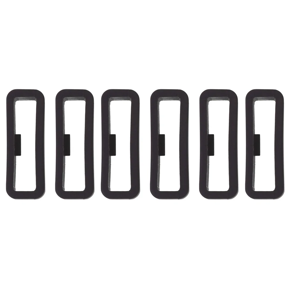 

6Pcs Silicone Watch Band High Quality Flexible Environmental Strap Loop Fastener Ring for Smart Watch Accessories Holder