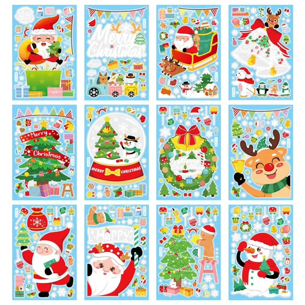 Upgrade Christmas Window Sticker Merry Christmas Decorations For Home Xmas Gifts Christmas Ornament New Year