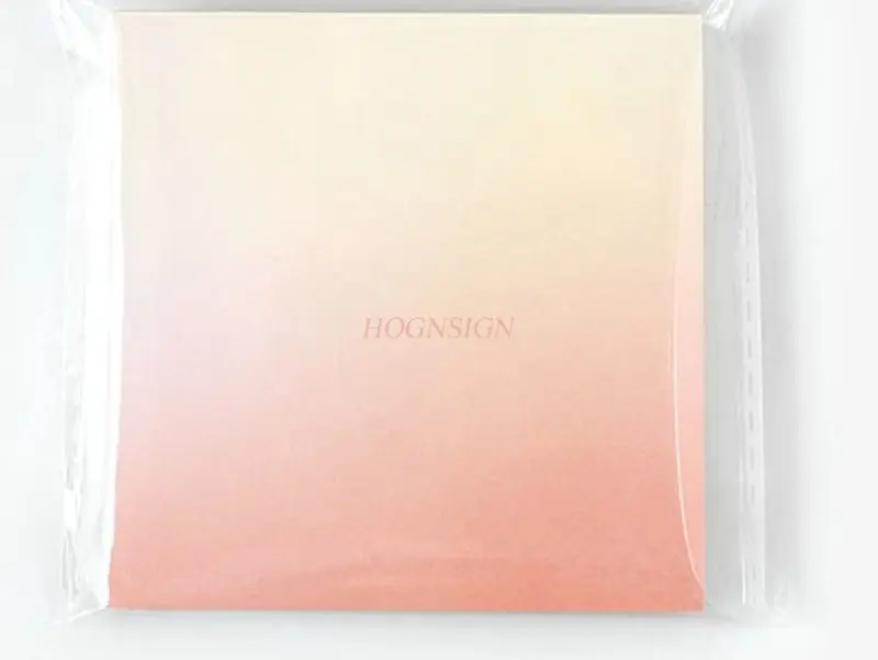 1book Gradient High Beauty Memo Paper Ins Tearable Non Adhesive Convenience Sticker Notebook Material Memo Note Paper