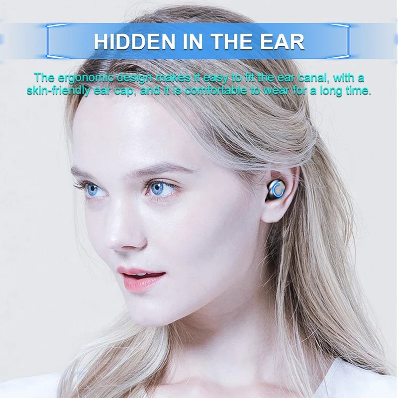 

Wireless Bluetooth Headset TWS F9-6 Bluetooth Headphone Waterproof IPX7 Touch Control Sport Earbuds