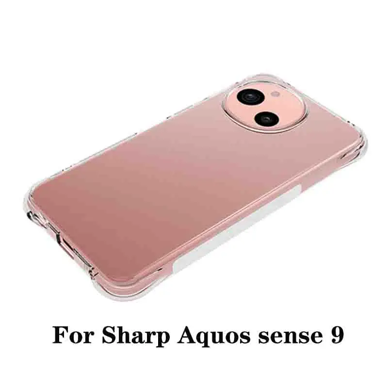 لشارب أكوس سينس 9 SH-M29 حافظة للصدمات لينة سيليكون بولي يوريثان وسادة هوائية الغطاء الخلفي جراب هاتف لشارب سينس 9 Sense9 SHM29
