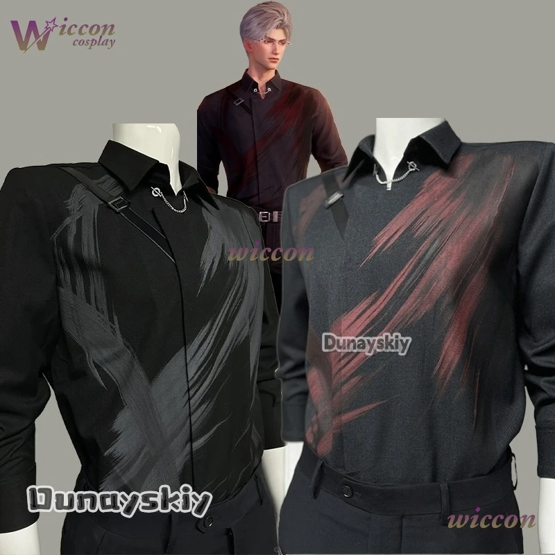 Sylus Cosplay Spiel Love And Deepspace Kostüm S-XL Weiß/Rot Hemden Uniform Unisex Outfit Halloween Anime Party Anzug