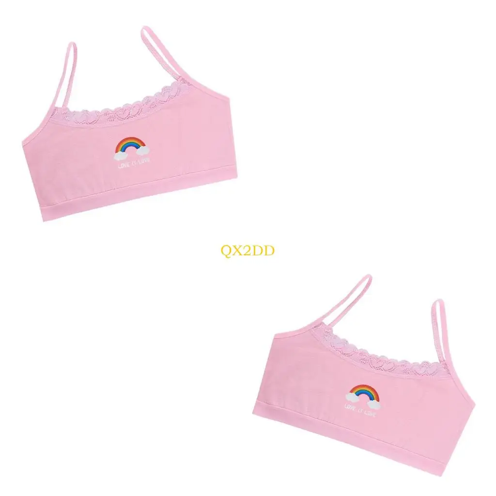

QX2D Elastic Soft Undershirt Vest for Sensitive Skin Girls Daily Comfort Waistcoat