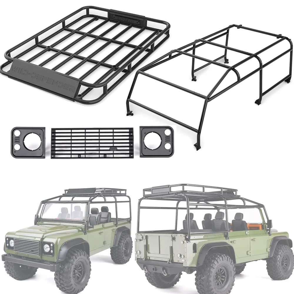 For Trax Trx4 Defender Guard Car Shell D110 Classic Front Face Mesh Water Tank Piece/roll Cage/luggage Rack