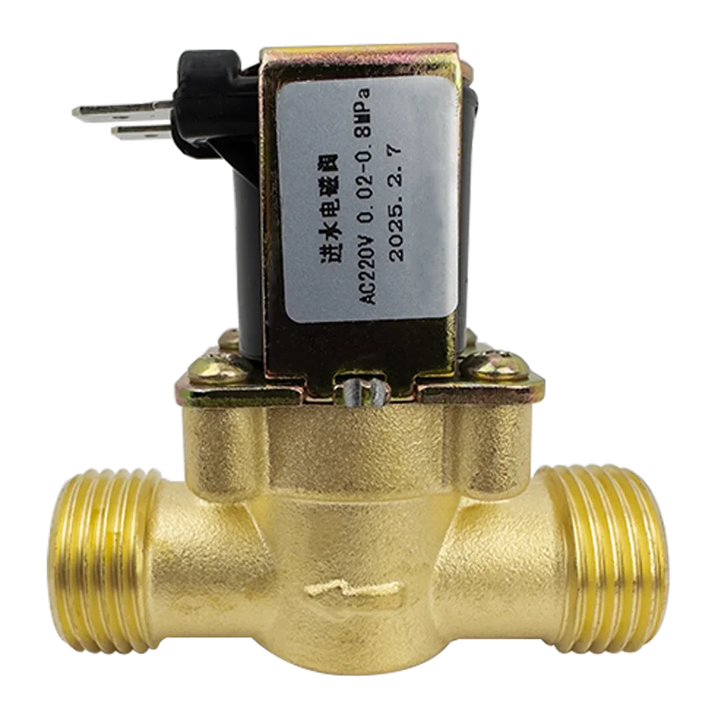 G1/2 "التيار المتناوب 110/220 فولت تيار مستمر 5/12/24 فولت صمام الملف اللولبي النحاسي المغلق عادة للتحكم في المياه صمامات المياه المغناطيسي التبديل