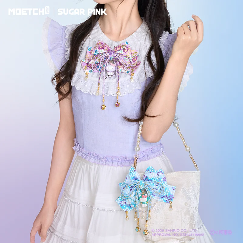 

Sanrio Hello Kitty Koi Flower Anime Blind Box Shadow Series Модный аксессуар для девочек в стиле Лолиты Аниме Игрушечная сумка Подвеска Галстук Подарок