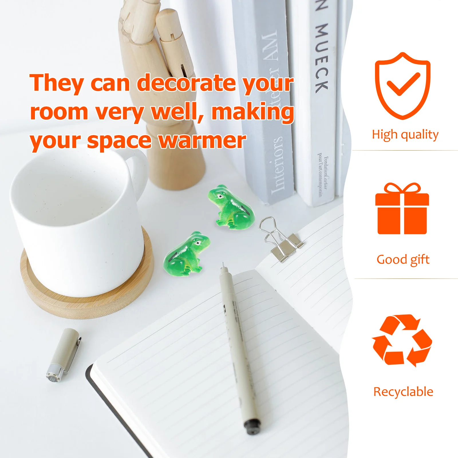 

15Pcs Resin Frog Ornaments Landscape Decor for Succulent Garden Frogs Model Lovely Frogs Decor