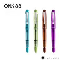 OPUS 88 PICNIC Eye Dropper Fountain Pen Limited Edition Beginners Transparent Demo Pen with Smooth JOWO Nib Ideal Gift