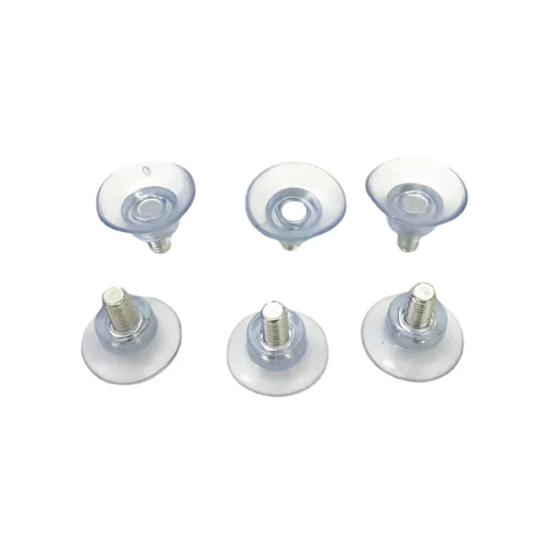 10pcs M6 M8 Screw Pvc Suction Cup Transparent Sucker Plastic Hooks for Coffee Table Glass Table Tops Storage Tool