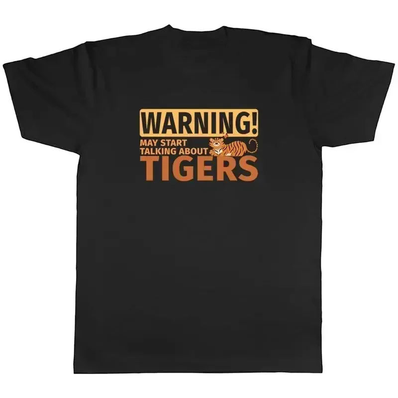 Warning Tigers Herren-T-Shirt, Wildlife, Zoo, Safari, Dschungel, Reisen, Arten, Unisex-T-Shirt