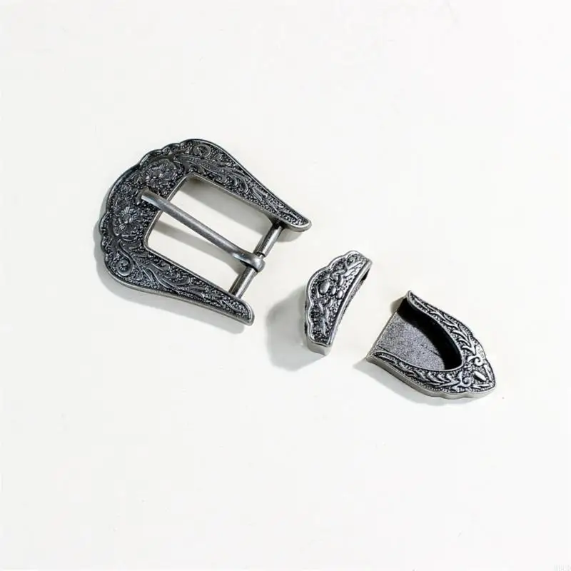 

M6CD Authentic Denims Belt Buckles Unique Embossed Belt Buckles Trendy Belt Buckles for Western Culture Lover