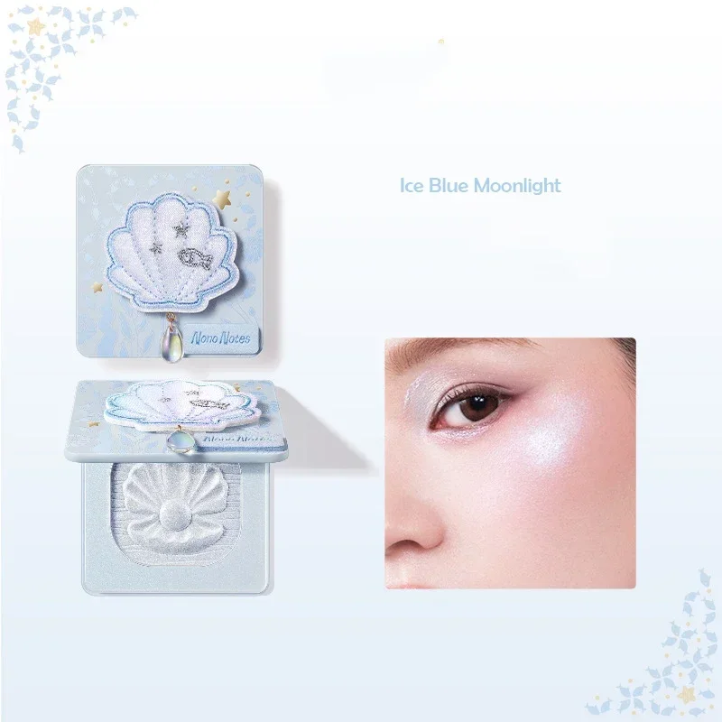 Maquillaje الكورية أحمر الخدود يشكلون أحمر الخدود تسليط الضوء على عينيه لوحة 4 ألوان ماكياج طويل الأمد بودرة الوجه