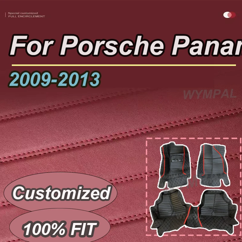 

LUXURY Car Mats Floor For Porsche Panamera 970 Chassis G1 SWB 4seat 2009~2013 Anti-dirt Floor Mats Right Hand Car Accessories