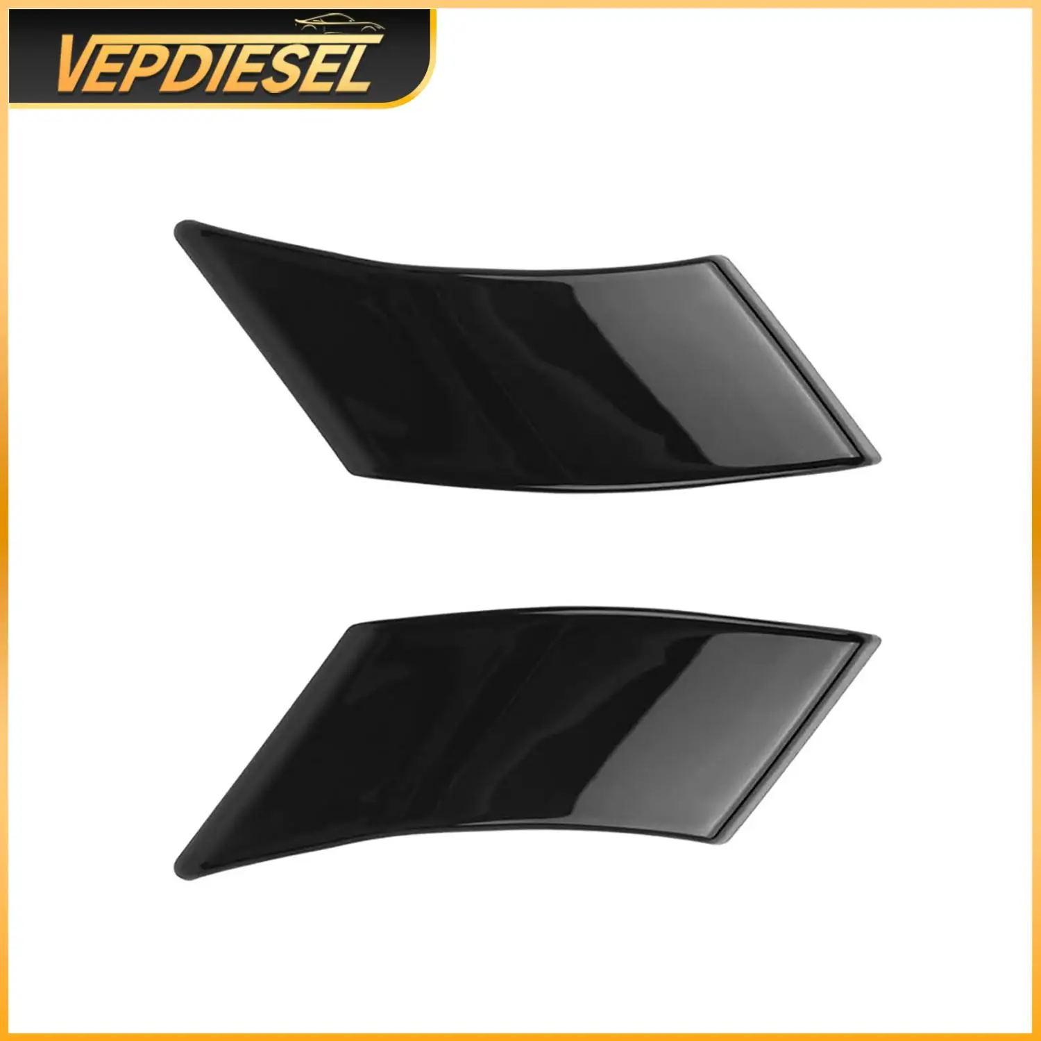 2Pcs Glossy Black A-Pillar Front Triangle Molding Trim Cover For Toyota RAV4 2019-22 Automotive Exterior Accessories