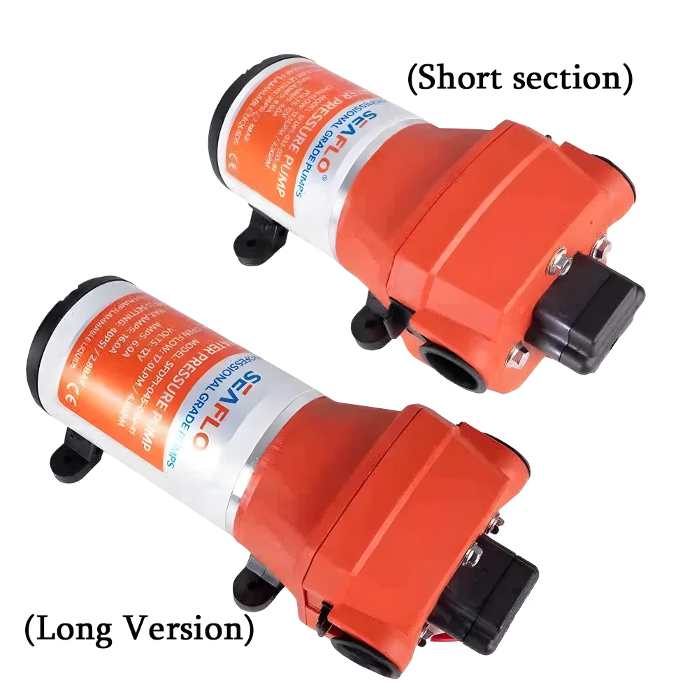 Pompa Diafragma Tahan Lama DC12V/DC24V: Self-Priming Aliran Besar dan Kebisingan Rendah 4.5GPM/40PSI Saklar Bypass Tekanan 4-Kamar Suplai