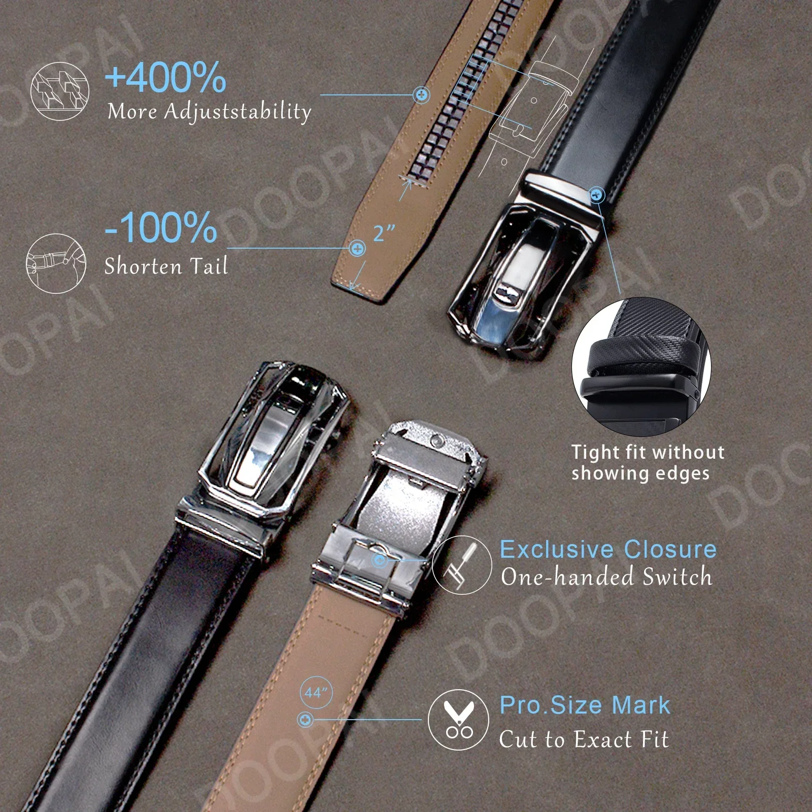 Männer Gürtel Aus Echtem Leder Kuh Strap Automatische Gürtel Sport Auto Marke Mode Automatische Schnalle Hüftgurt Schwarz Männlich Gürtel für Männer – Detail 3