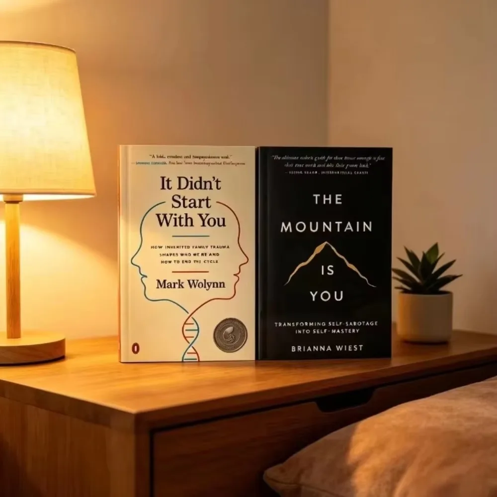 2026  Mountain Is You+it Doesn't Start with You. Psychology Self-help Books Set Self-treatment Family Trauma Paperback.