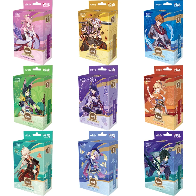 

Оригинальная карта Genshin Impact, предварительно упакованная персонаж, Genius Invitation TCG, боевая карта, коллекционные карты для косплея, детские рождественские подарки