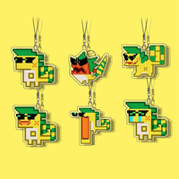 Cute Genshin K'uhul Ajaw Resin Keychain For Women Men Creative Green Dragon Car Key Ring Young Girls Bag Pendant Jewelry N876
