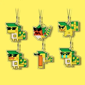 Genshin K'uhul ajaw Keychain for women and men, Creative Green Dragon Car Key Ring, Bag Pendant for Young Girls, Beautiful Jewelry, N876 8 Main Sales Keychain Genshin - №5