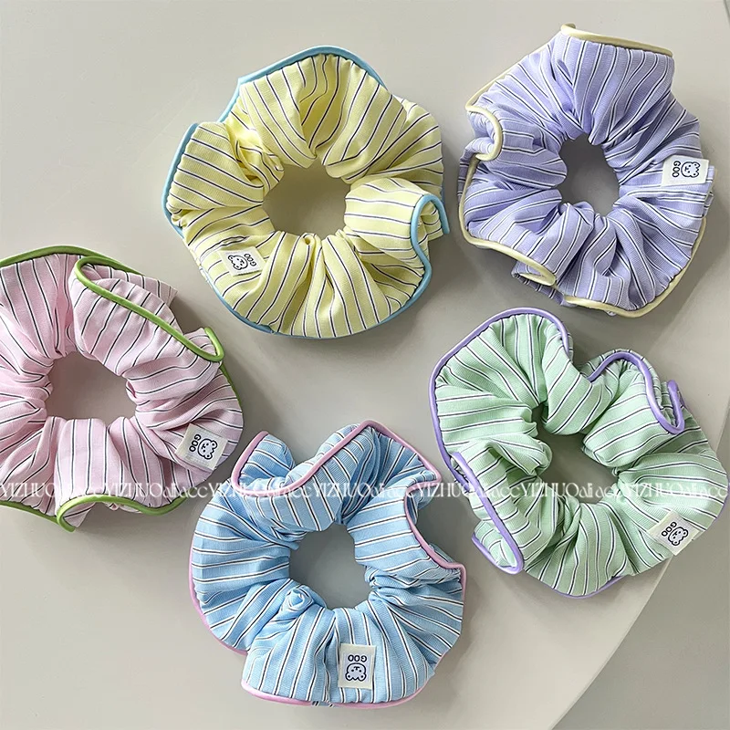 Scrunchies carini stile moda coreana per ragazze colori caramella cravatte per capelli per acconciatura panino accessori per capelli per le donne