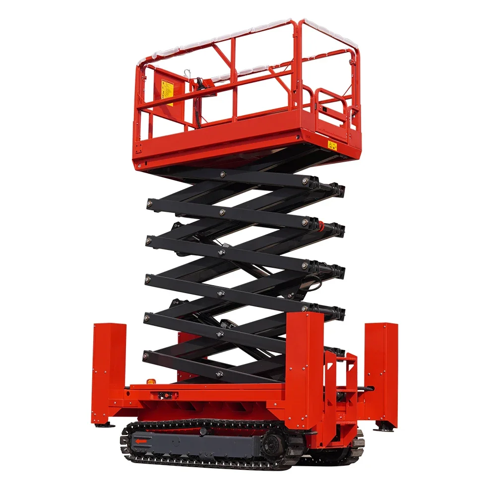 Electric Scissor Lift 4-18m Aerial Skylift 6m 8m 10m 12m 14m Mobile Lifter Scaffolding Electric Hydraulic Scissor Lift